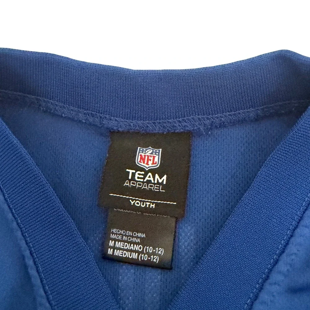 NFL Team Apparel Indianapolis Colts Andrew Luck 12 Youth‎ Medium Blue Jersey